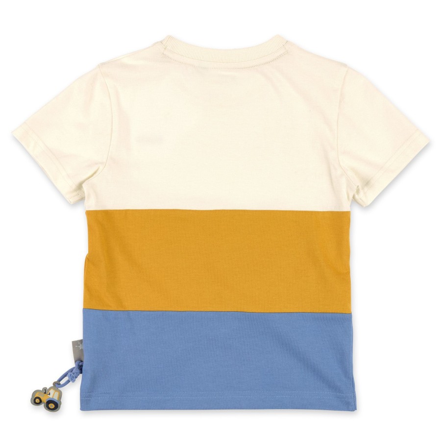 Sigikid Kinder T-Shirt Weis-Gelb-Blau