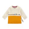 Sigikid Baby Langarmshirt, Naturweis-Gelb