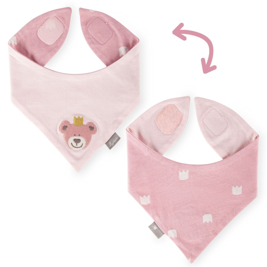 Sigikid Baby Wendehalstuch Kronchen Bar, Rosa