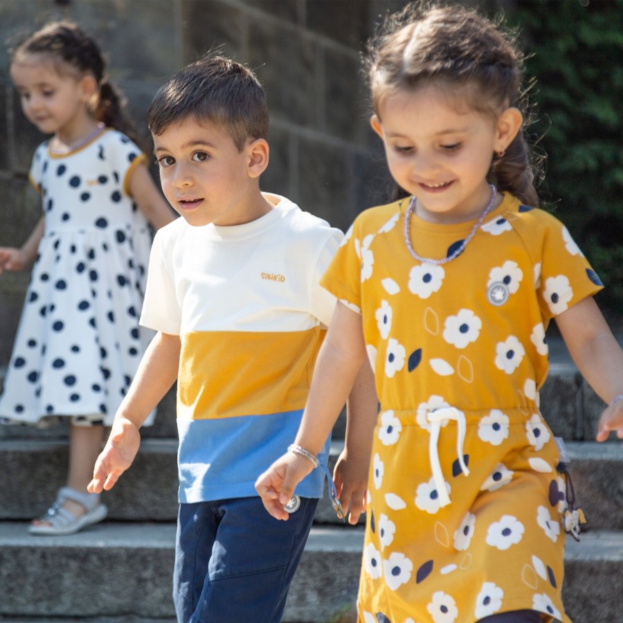 Sigikid Sommer Kinderkleid Mit Dunkelblauen Punkten