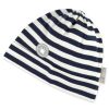 Sigikid Baby Mutze, Blau-Weis Geringelt