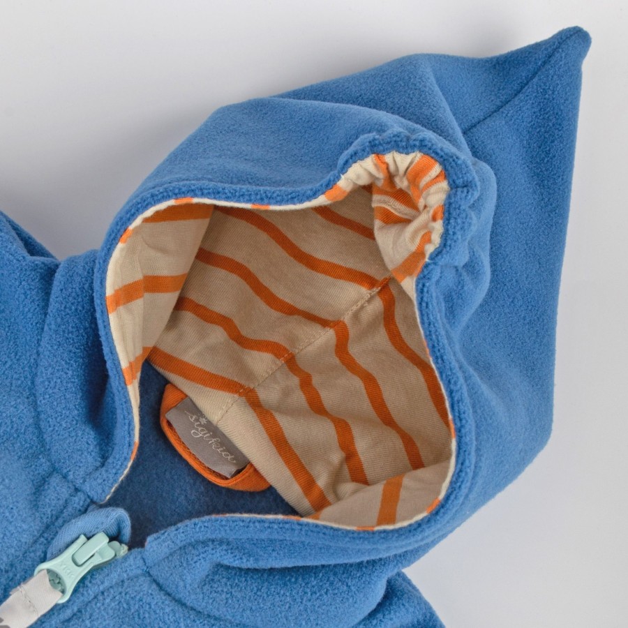 Sigikid Blaue Baby Fleecejacke Wild Flamingo