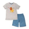 Sigikid Kinder Shorty Pyjama Lowe, Blau