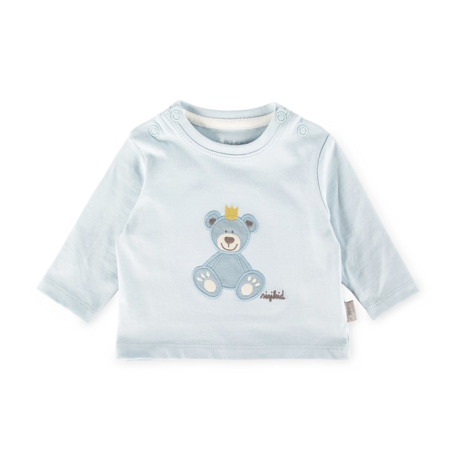 Sigikid Baby Langarmshirt Kronchen Bar, Blau