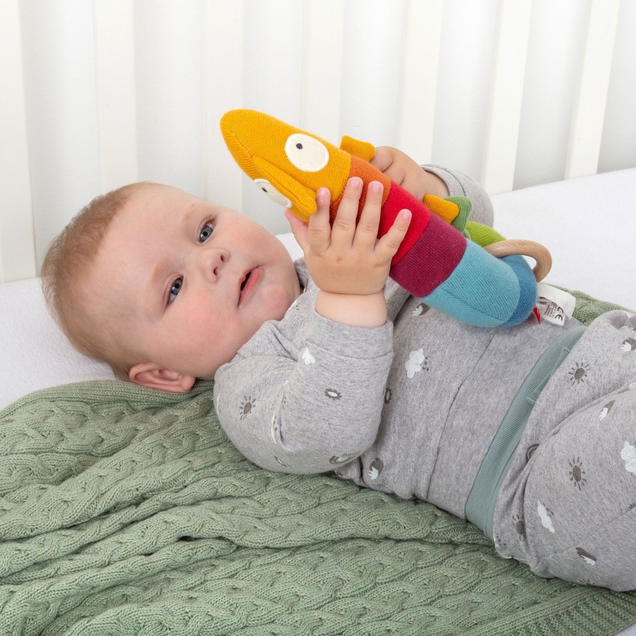 Sigikid Baby Strick Greifling Chamaleon