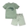 Sigikid Kinder Shorty Pyjama Krokodil, Grun