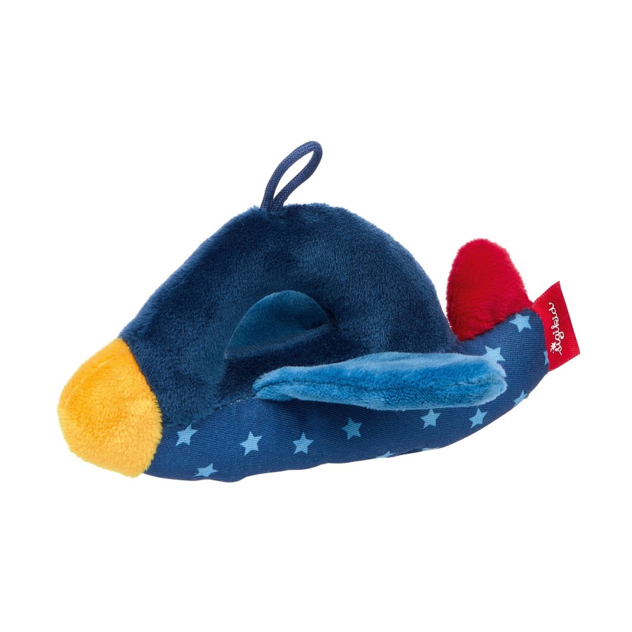 Sigikid Baby Greifling Flugzeug, Red Stars