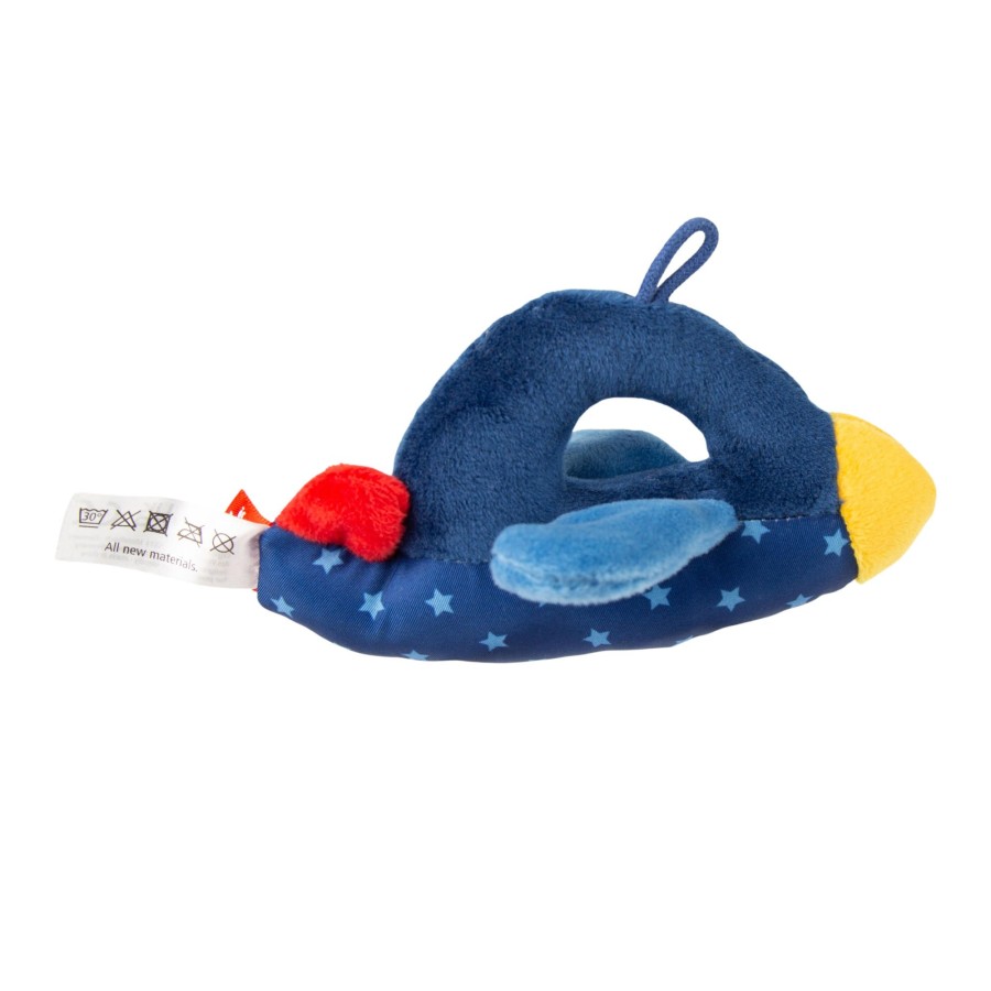 Sigikid Baby Greifling Flugzeug, Red Stars