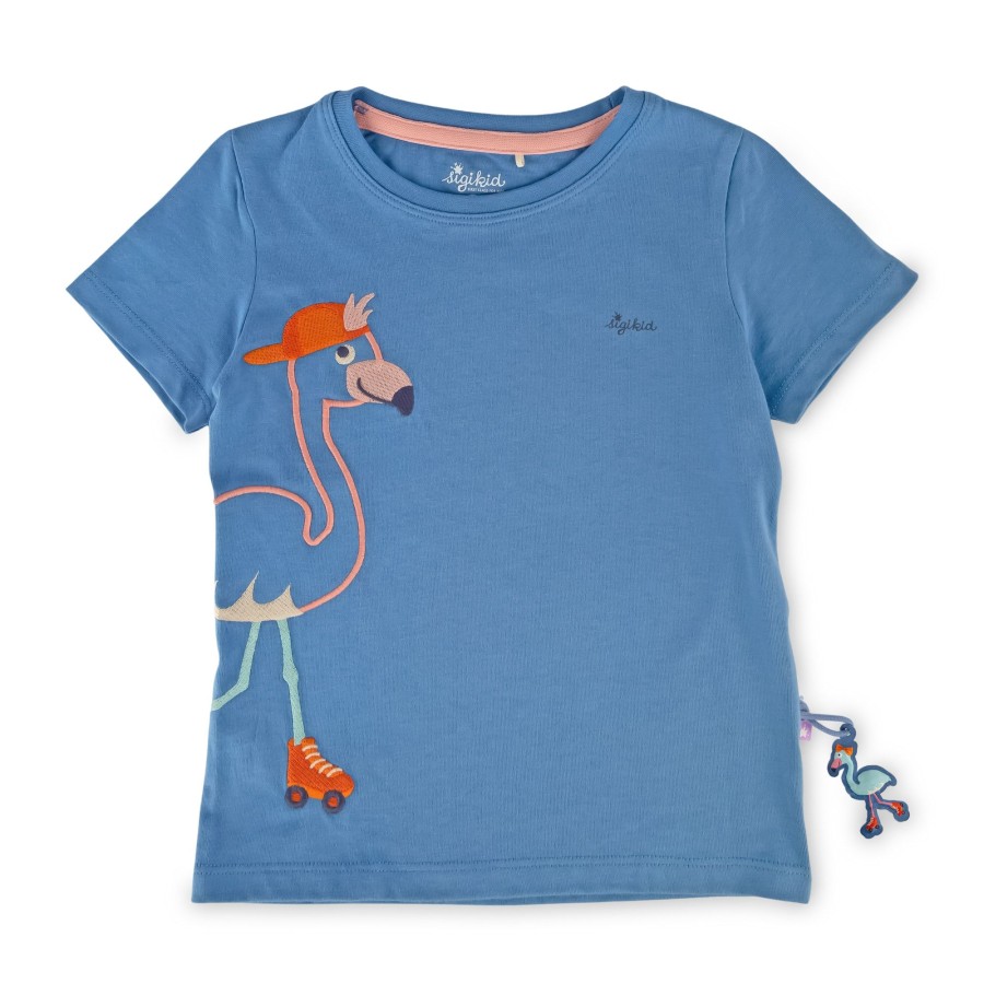Sigikid Blaues Kinder T-Shirt Mit Flamingo Motiv