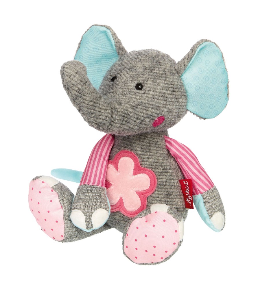 Sigikid Kuscheltier Elefant Rosa, Patchwork Sweety
